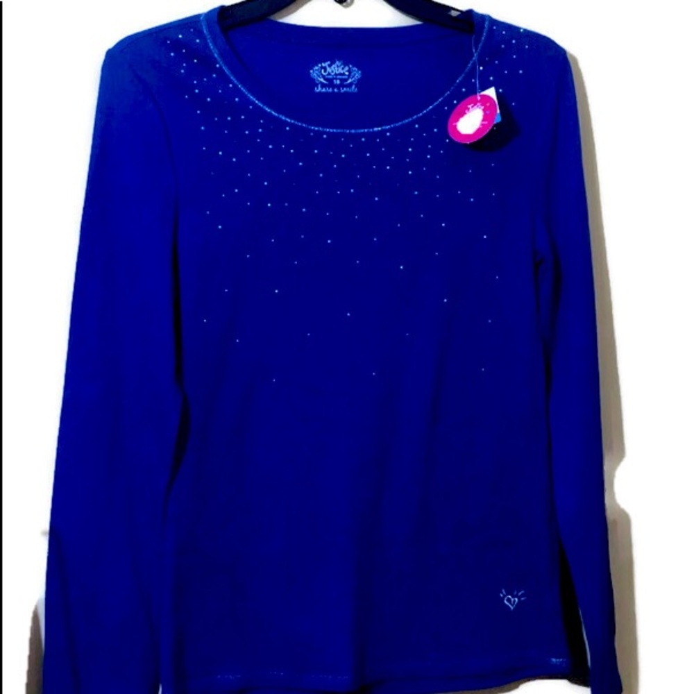Justice Blue long Sleeve top XL